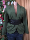 Veste blazer pour femme couleur verte-L