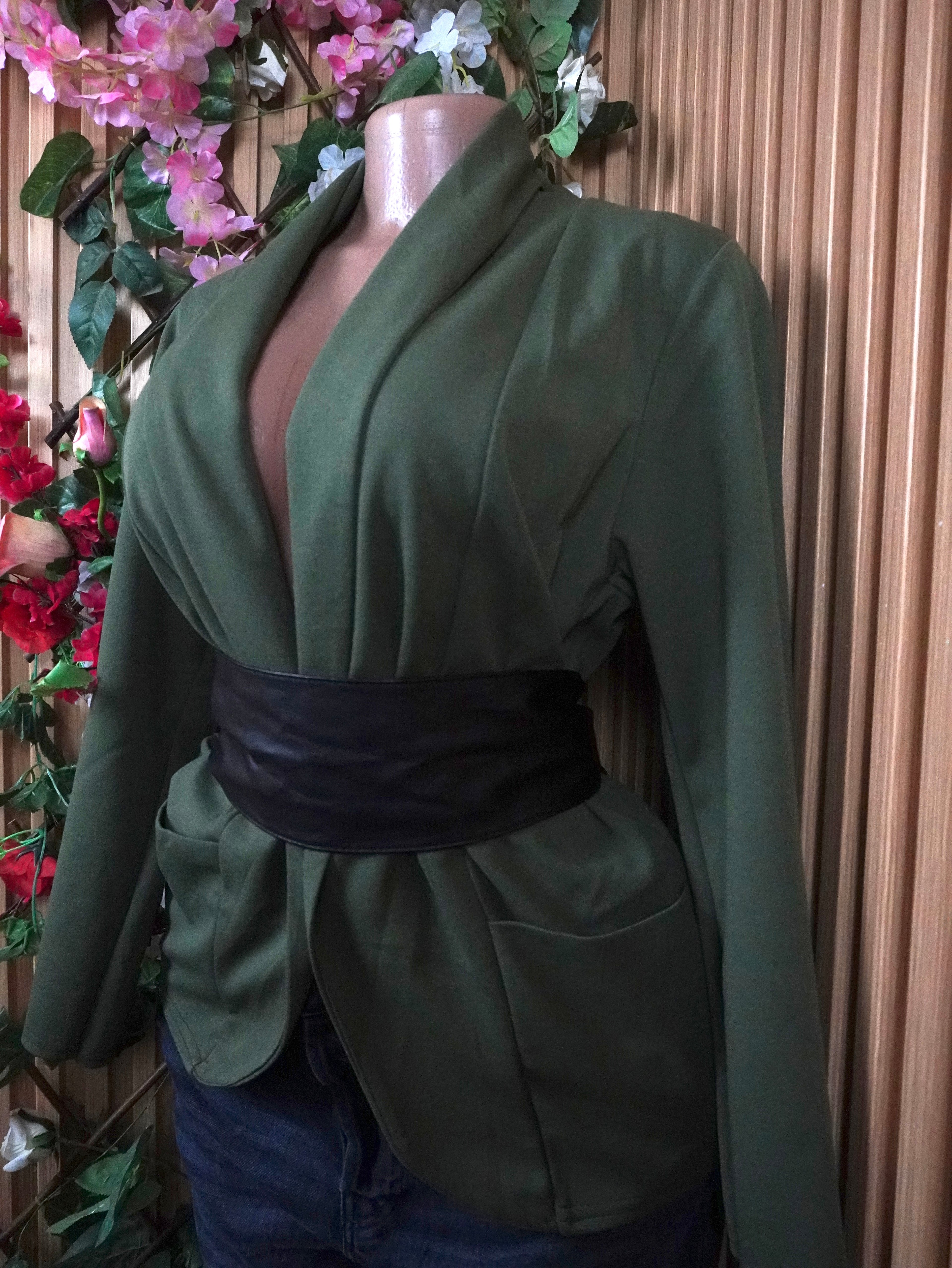 Veste blazer pour femme couleur verte-L