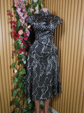 Robe évasée mi-longue sans  manches-S