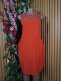 Robe évasée sans manches longues dénudée-S