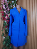 Robe évasée manches longues col chemise-L