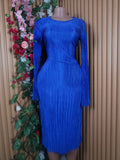 Robe moulante mi-longue manches longues-S