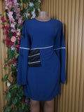 Robe évasée manches longue décolletée-XXL
