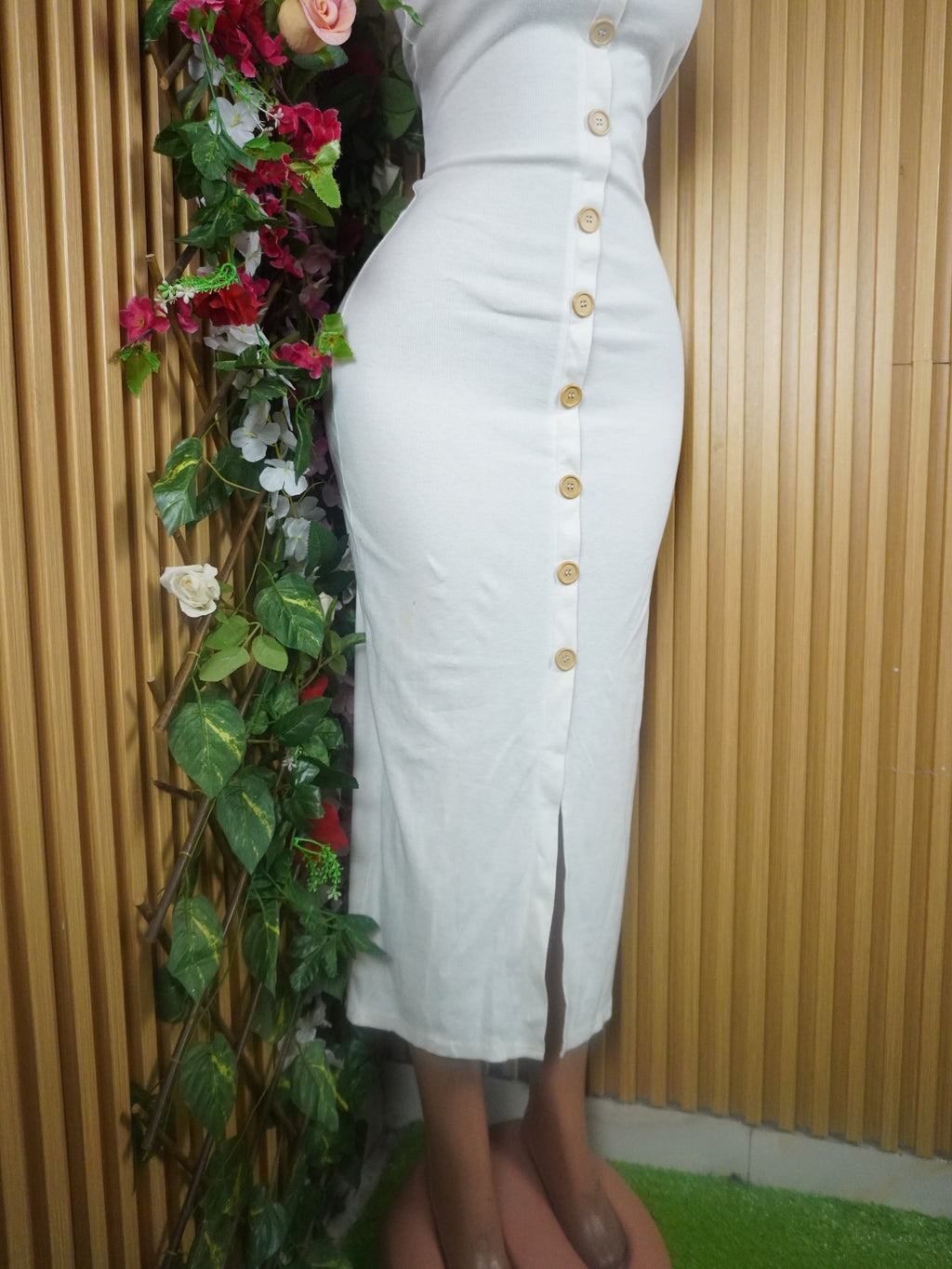 Robe moulante mi longue manches courte-XXL (Copie)