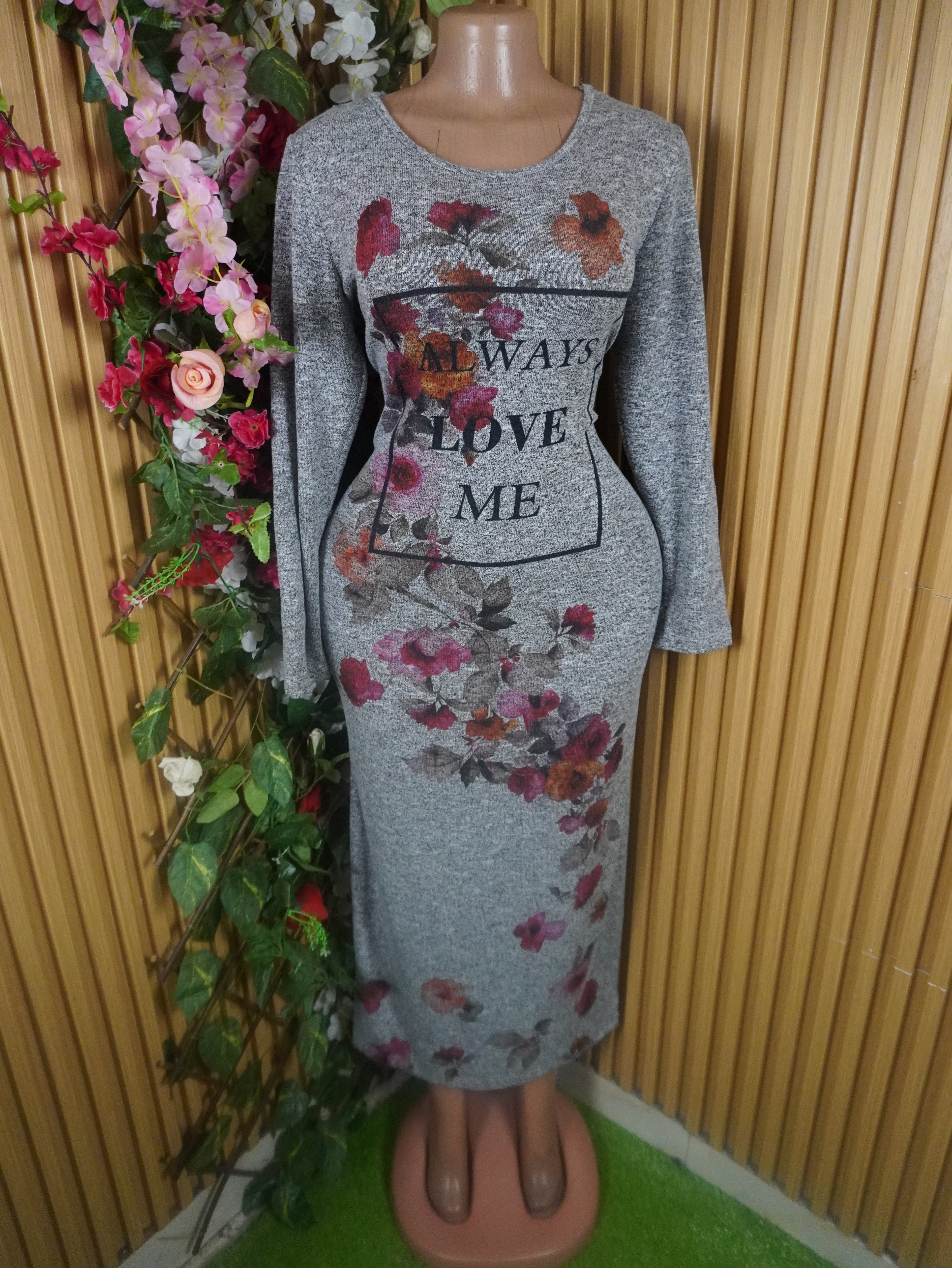 Robe évaée manches courtes décolletée-L (Copie)