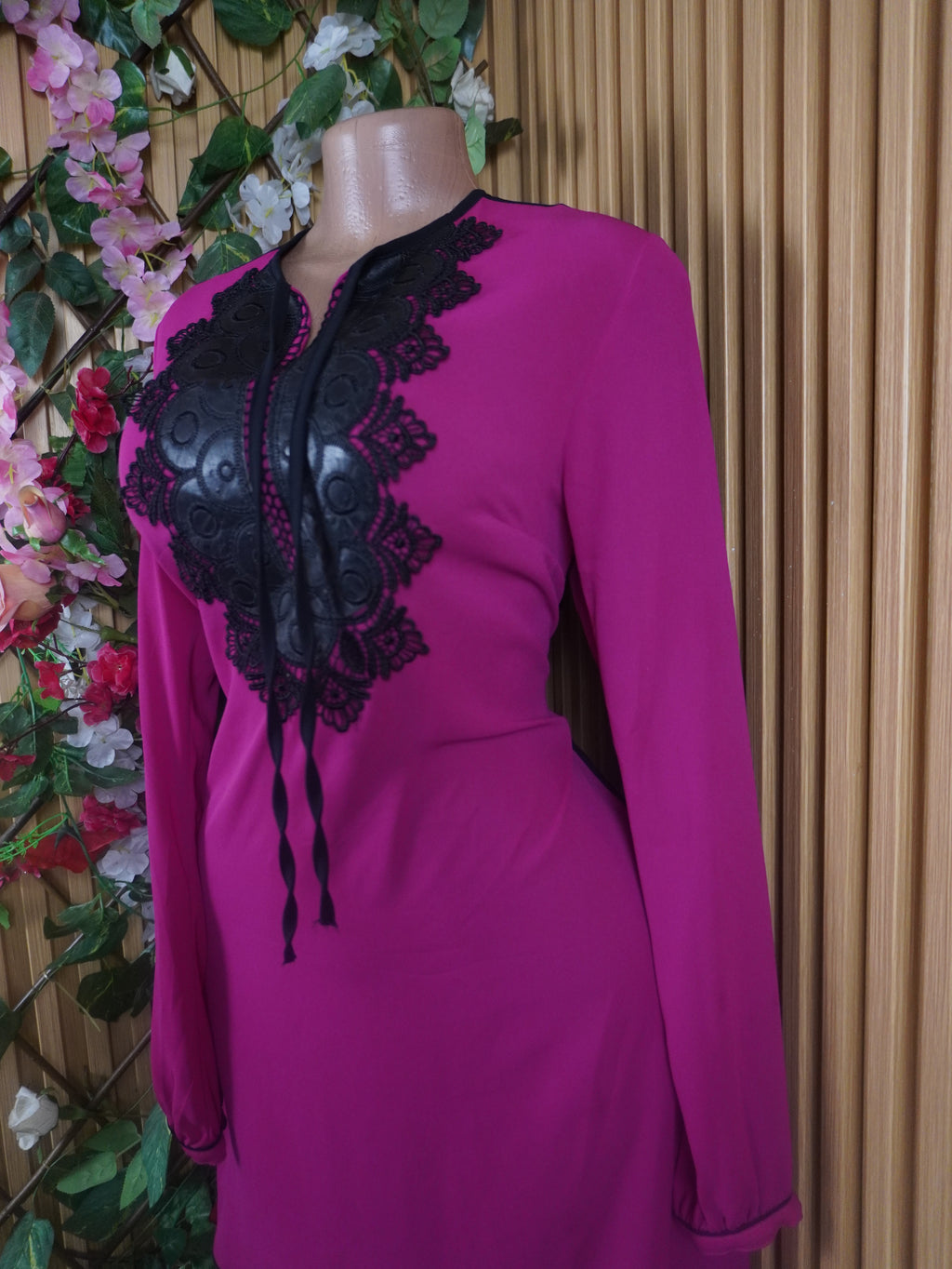 Robe évasée manches longues décolletée-XL (Copie)