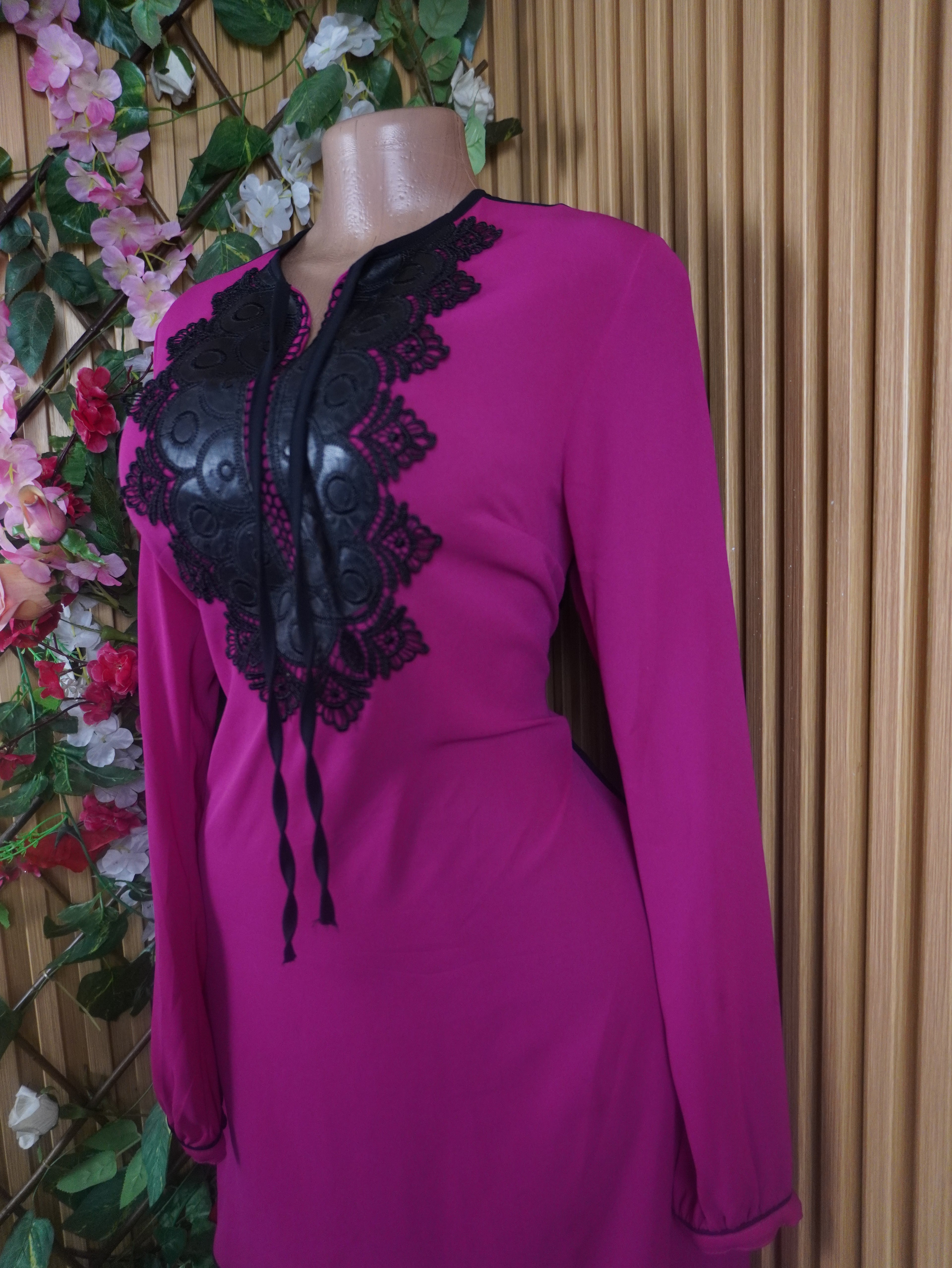 Robe évasée manches longues décolletée-XL (Copie)