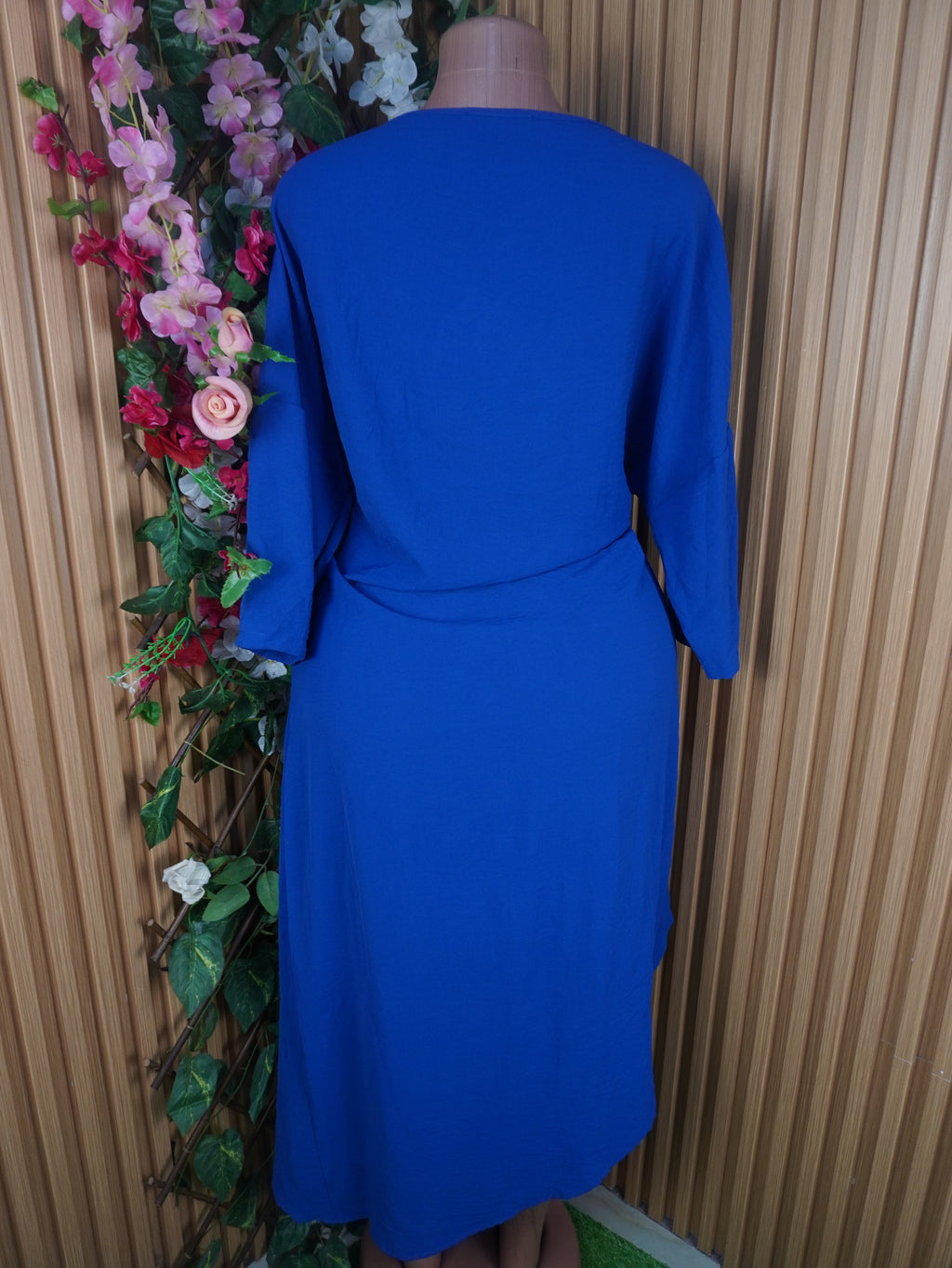 Robe évasée manches longue avec fente-XXL