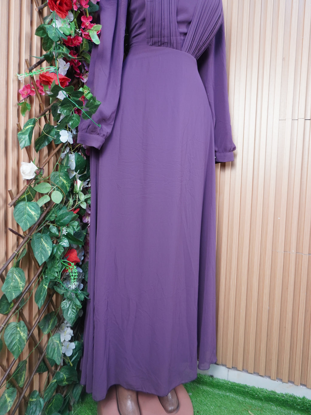 Robe droite longue manches longues avec boutons-XL (Copie)