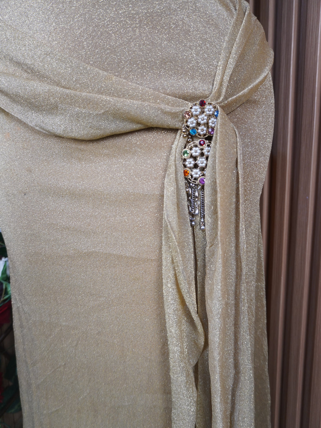 Robe soirée moulante longue sans manches-S