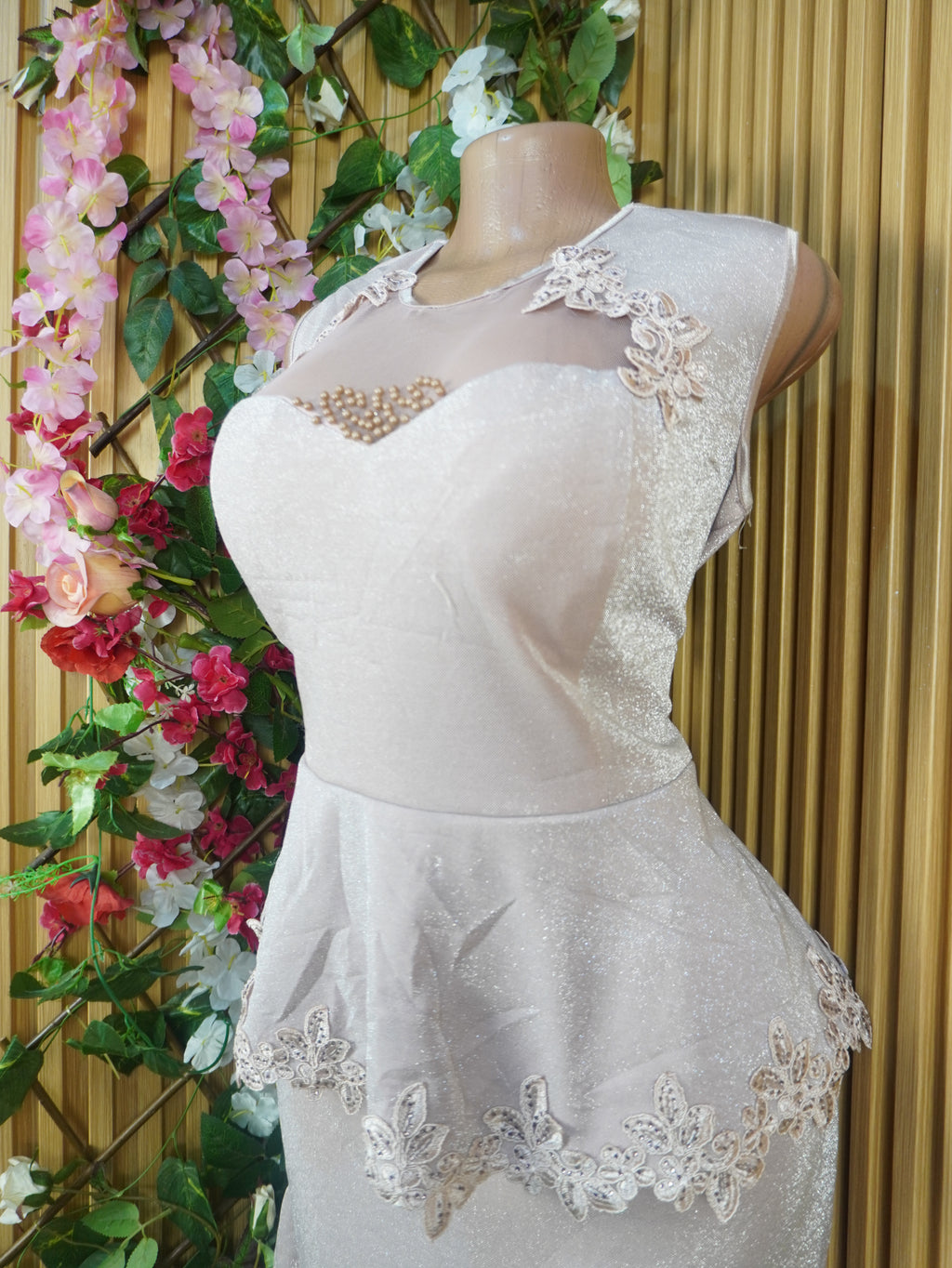 Robe droite sans manches dénudée dos-nu-XL
