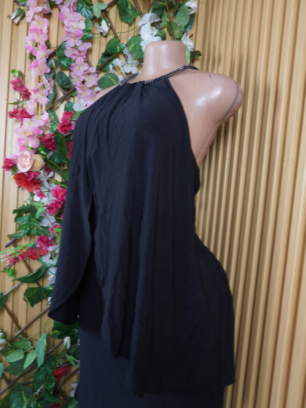 Robe évasée sans manches avec doublure-XL