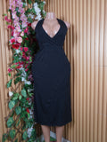 Robe évasée mi-longue sans manches décolletée-S