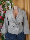 Veste blazer pour femme couleur noir one boutons-XXL (Copie)