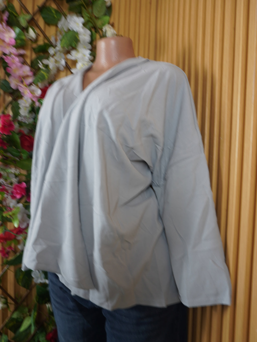 Veste blazer pour femme couleur bleu decolletée-XL