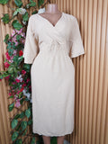 Robe évasée longue manches courtes décolletée-XXXL