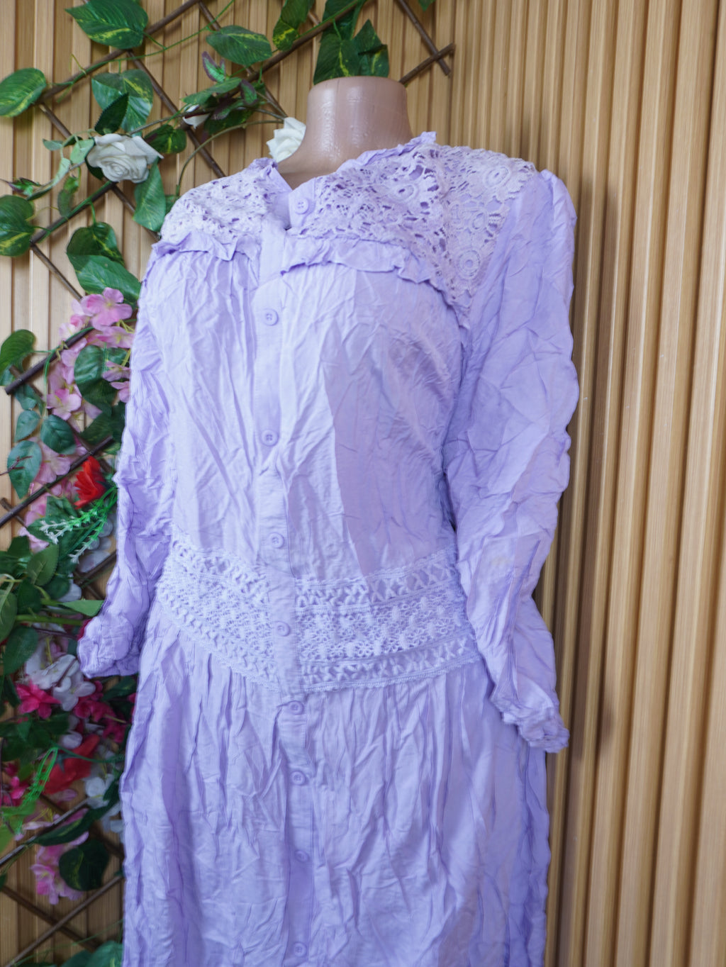 Robe évasée longue manches longues dénudée-XXL