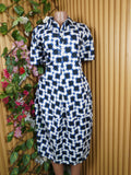 Robe evasée mi-longue manches courtes-XL