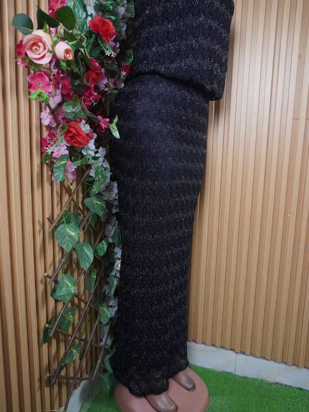 Robe moulante longue sans manches décollétée-S