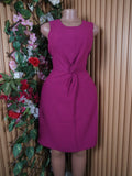Robe évasée sans manches ceintrée-S
