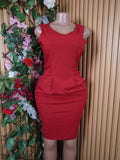 Robe moulante sans manches décolletée-S