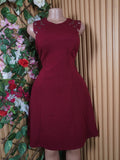 Robe évasée sans manches décollectée-S