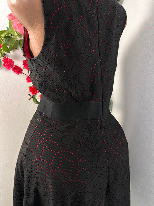 Robe évasé sans manche décoté plongeant - Perluna Store