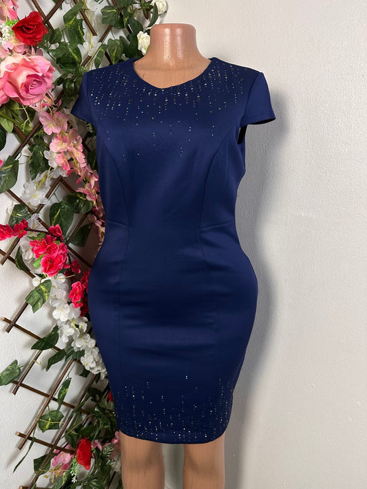 Robe moulante courte à demi manche colle rond - Perluna StorePerluna Store