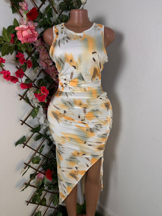Robe moulante fente réglable à dos dénudé - Perluna StorePerluna Store