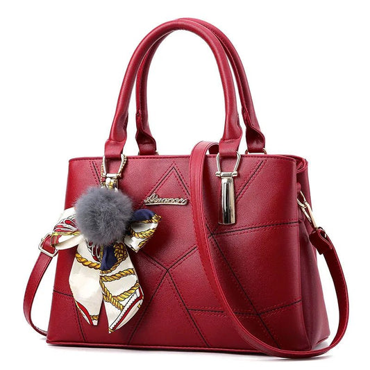 Sac à main de luxe à bandoulière tendance en cuir PU noir pour femmes - Perluna StorePerluna Store