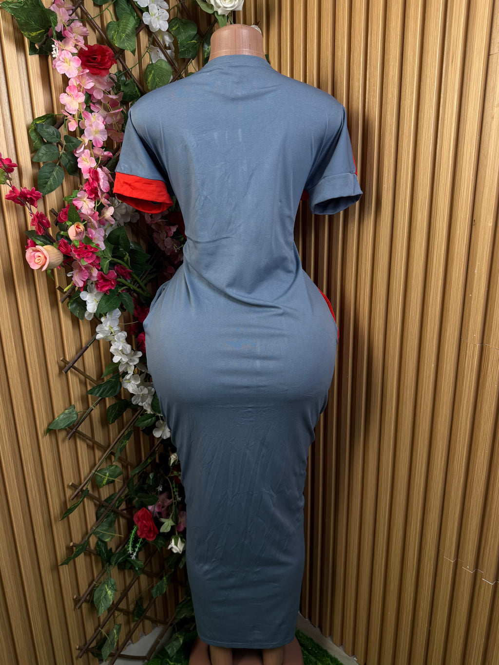 Robe moulante longue manches courtes - Perluna Store