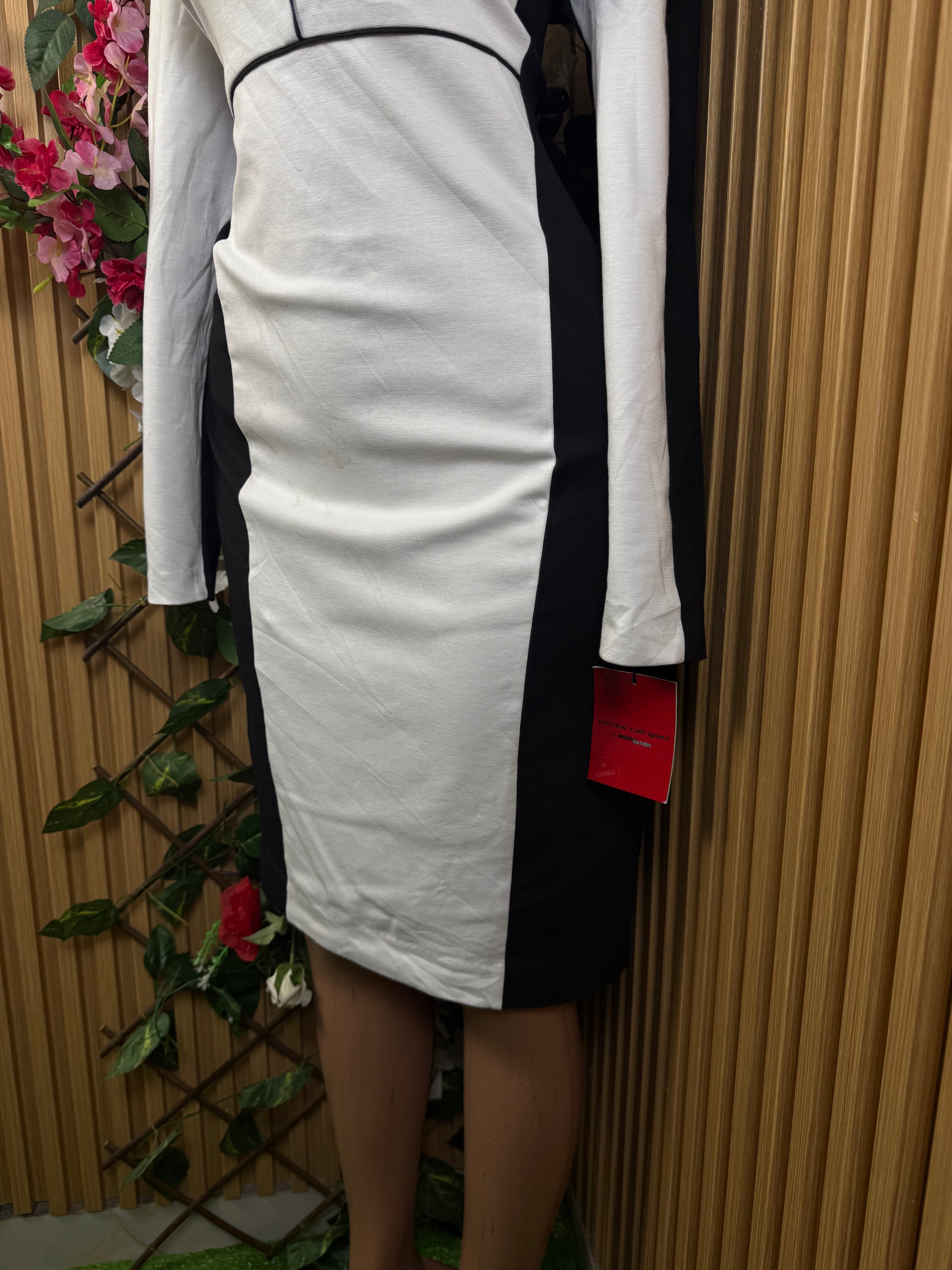 Robe moulante manches longues deux temps - Perluna Store