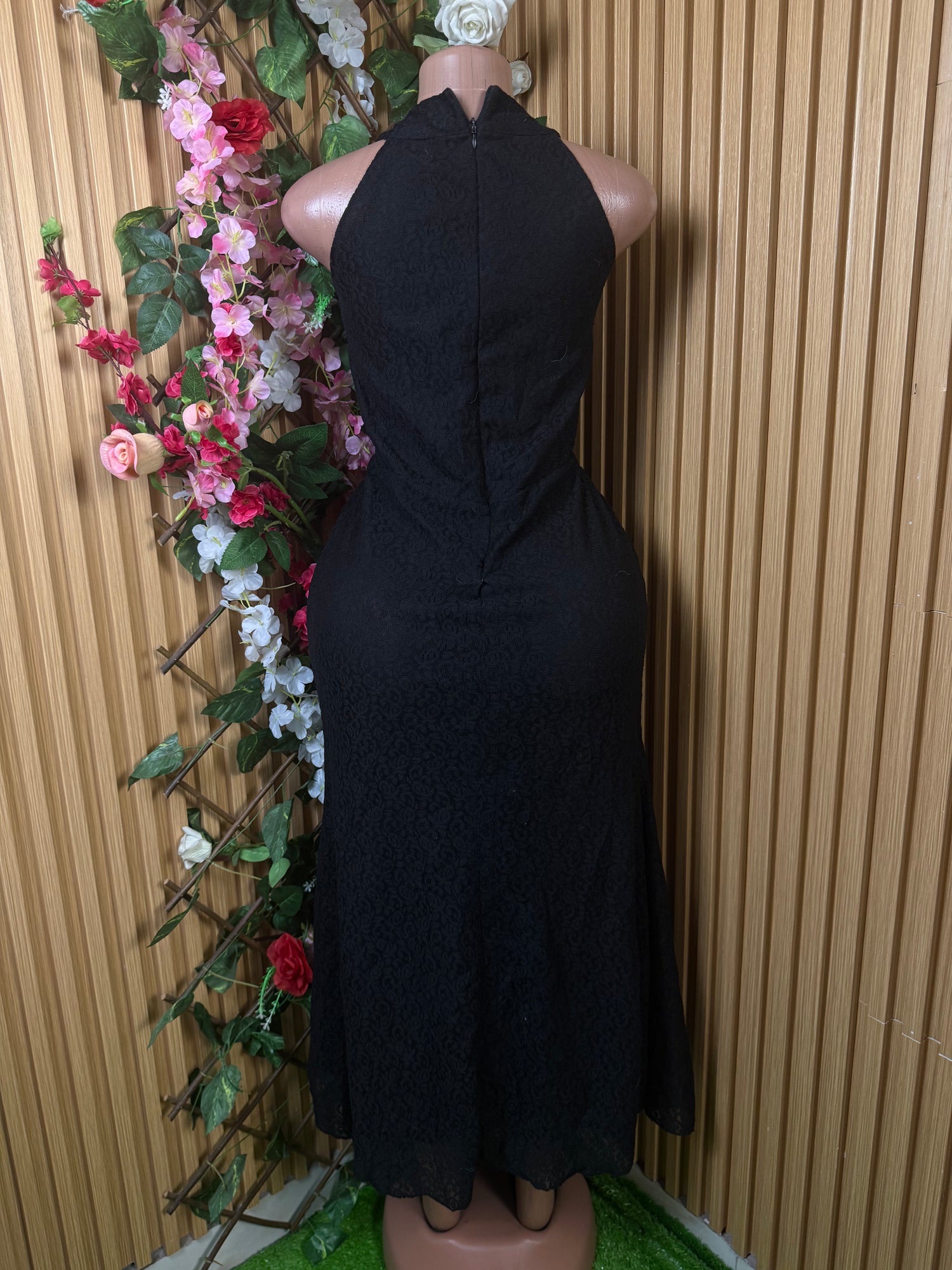 Robe moulante longue sans manches