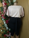 Robe droite manches courtes deux temps - Perluna Store
