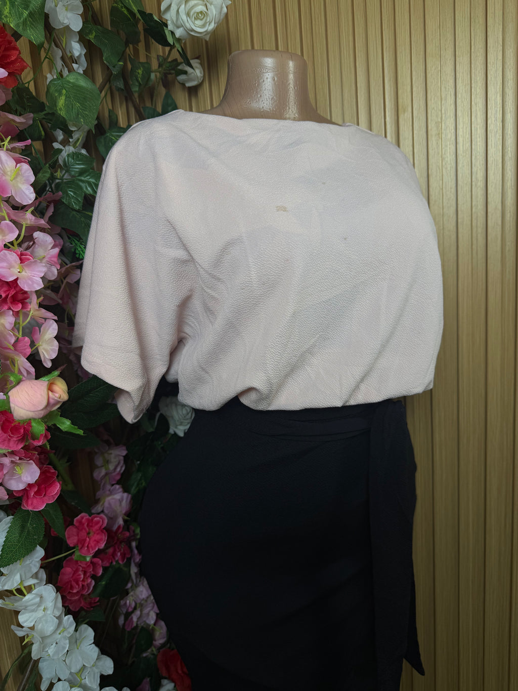 Robe droite manches courtes deux temps - Perluna Store