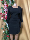 Robe moulante manches longues décollectée - Perluna Store