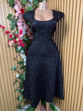 Robe évasée longue sans manches décollectée - Perluna Store