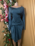 Robe moulante manches longues ceintrée - Perluna Store