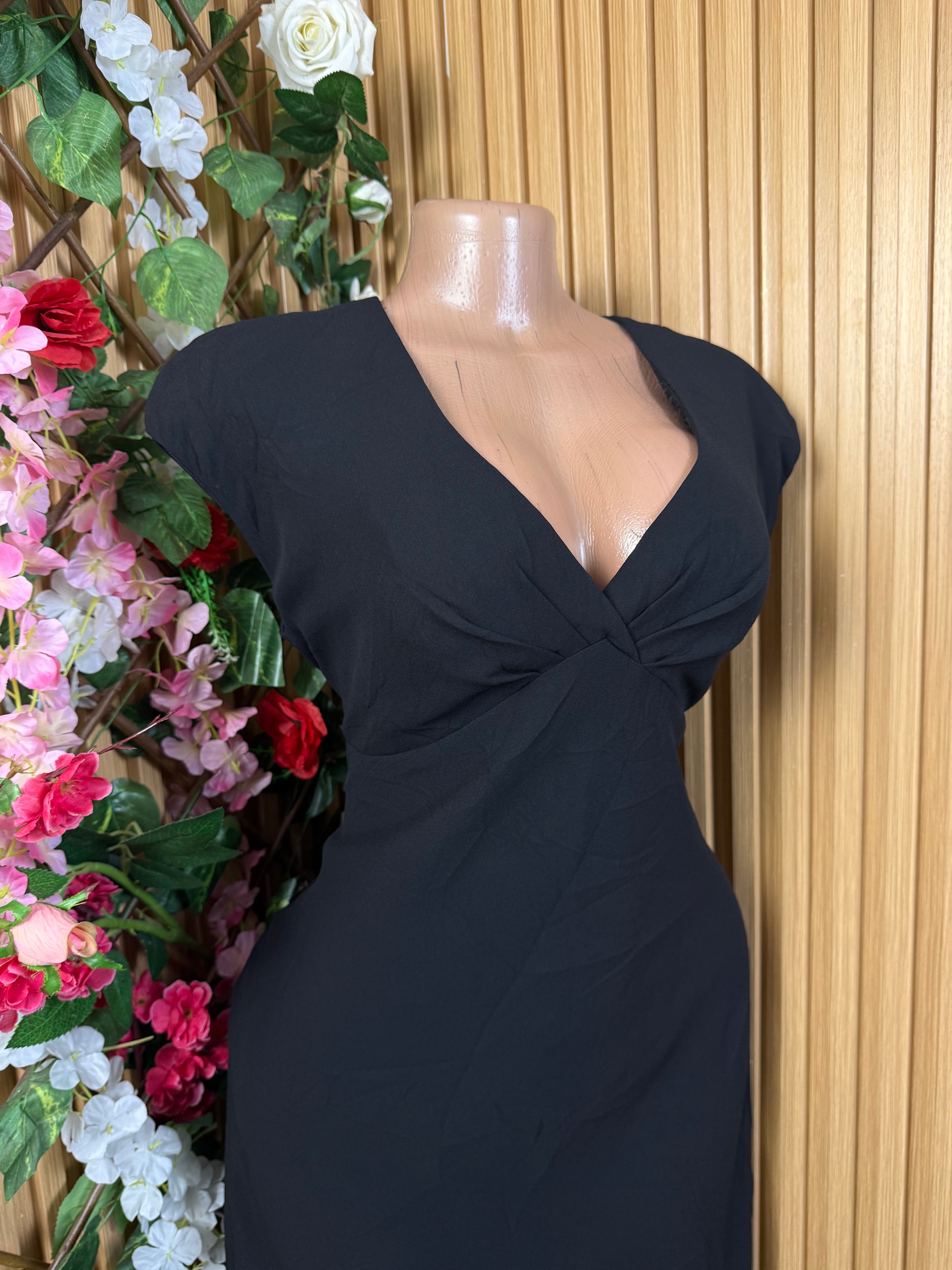 Robe évasée longue sans manches décollectée - Perluna Store