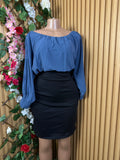 Robe moulante manche longues décollectué - Perluna Store