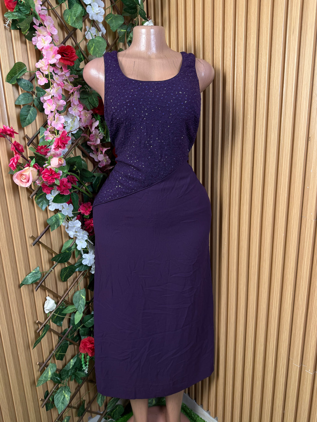 Robe évasée longue à fines bretelles col carré - Perluna Store