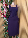 Robe évasée longue à fines bretelles col carré - Perluna Store