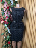 Robe moulante sans manches ceintrée - Perluna Store
