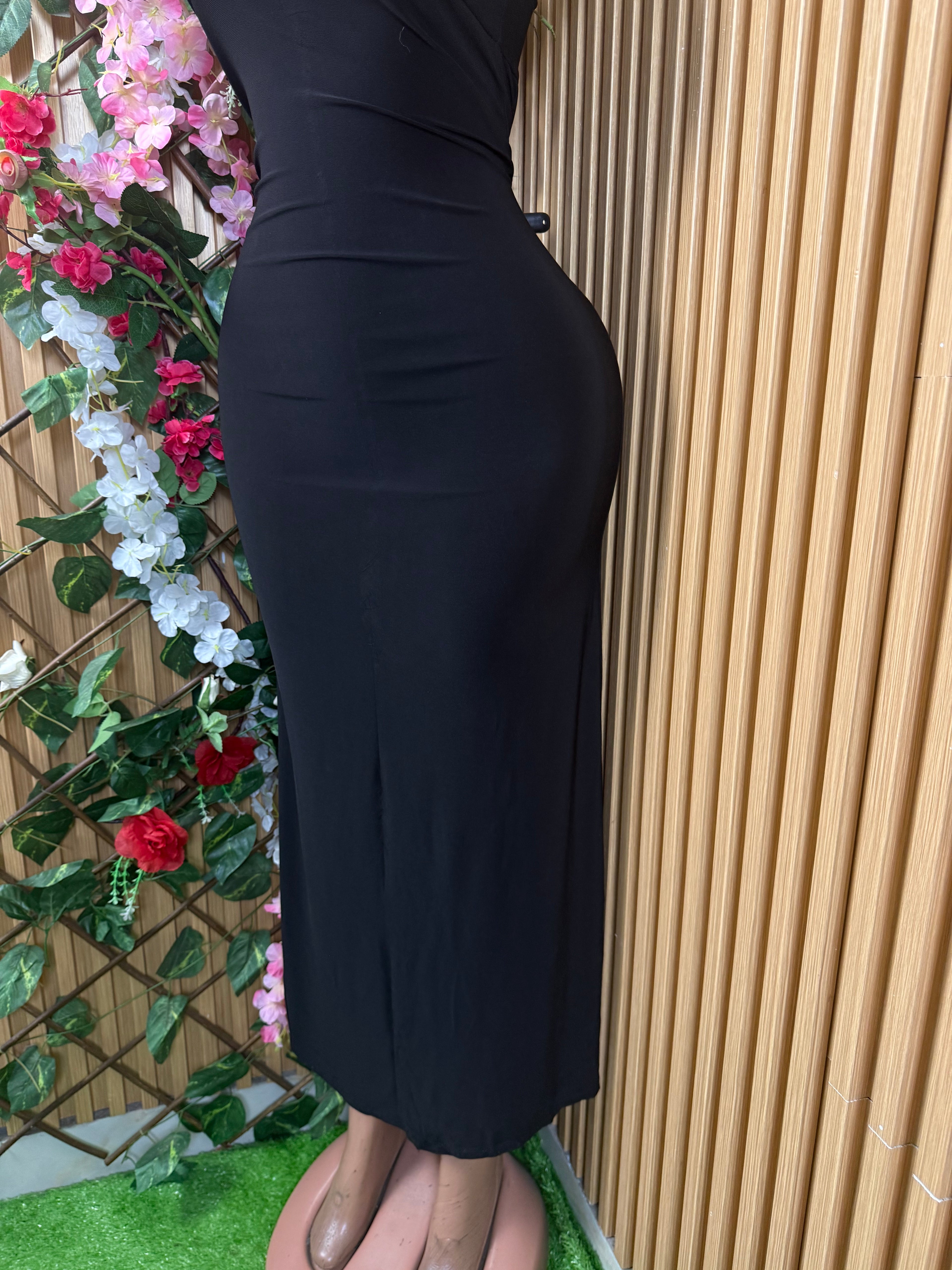 Robe moulante longue sans manches bustier - Perluna Store