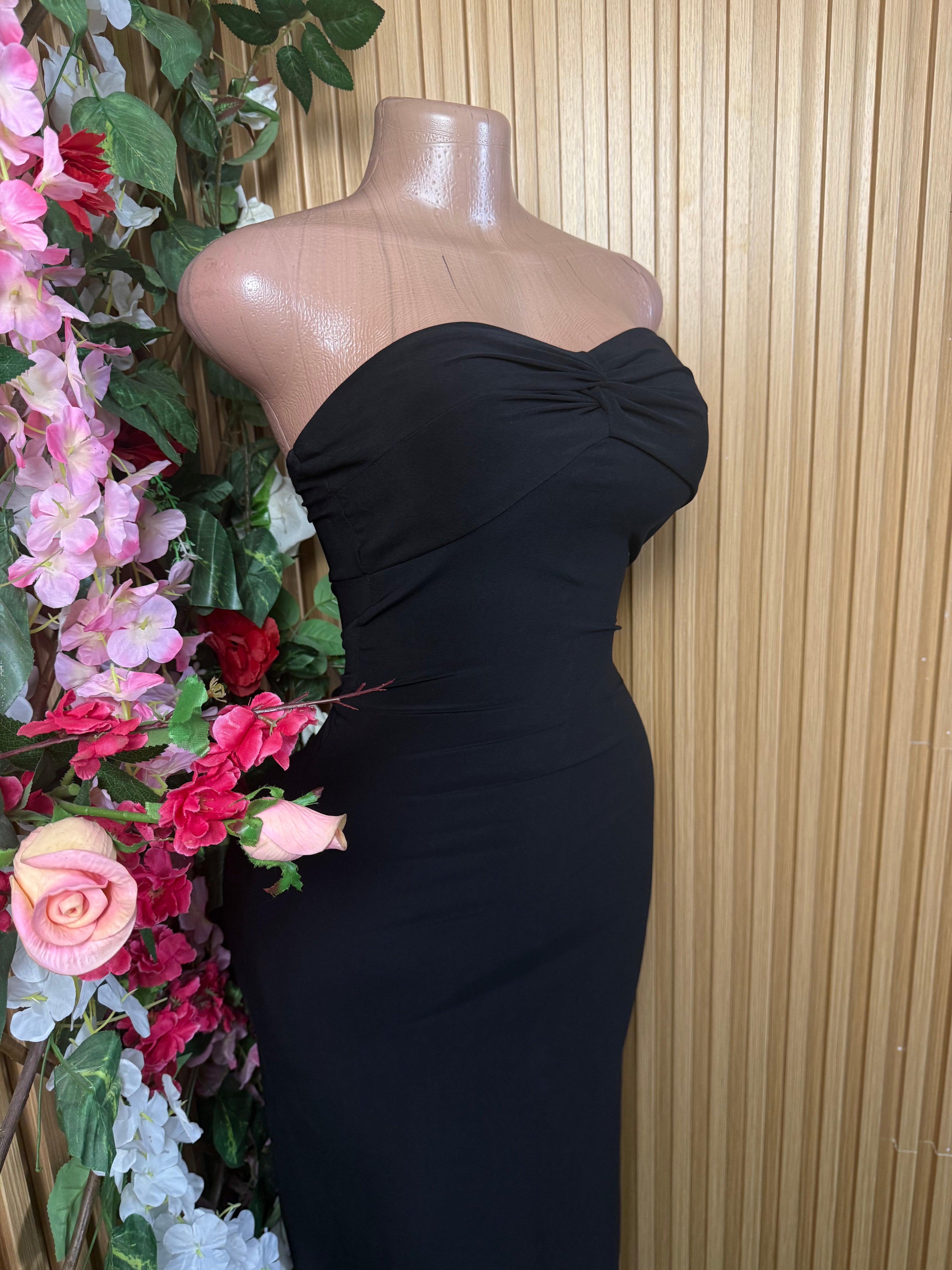 Robe moulante longue sans manches bustier - Perluna Store