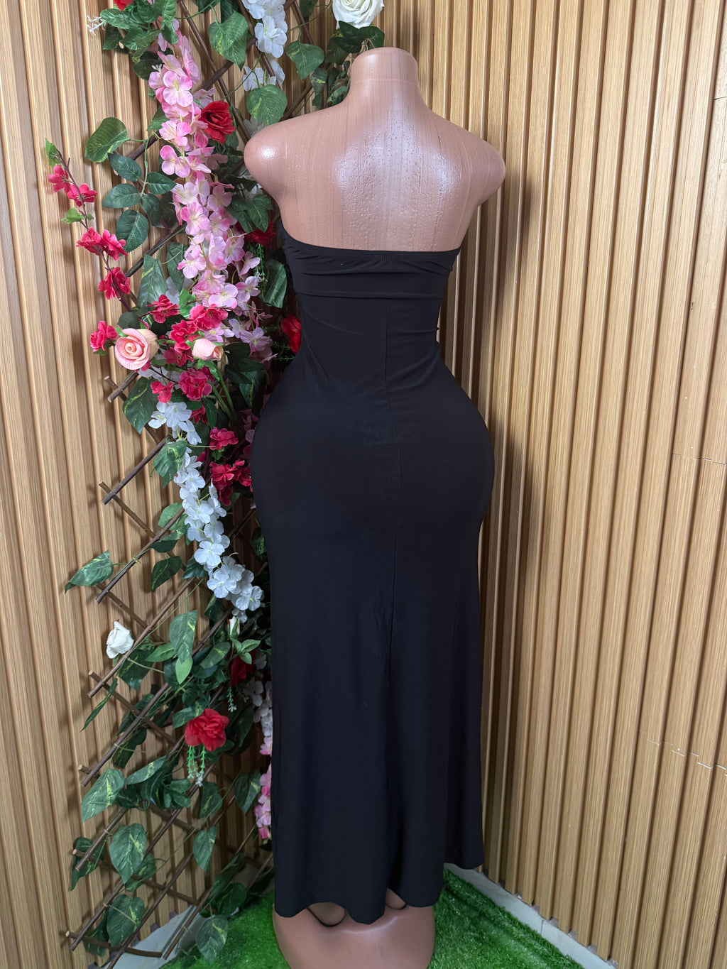 Robe moulante longue sans manches bustier - Perluna Store