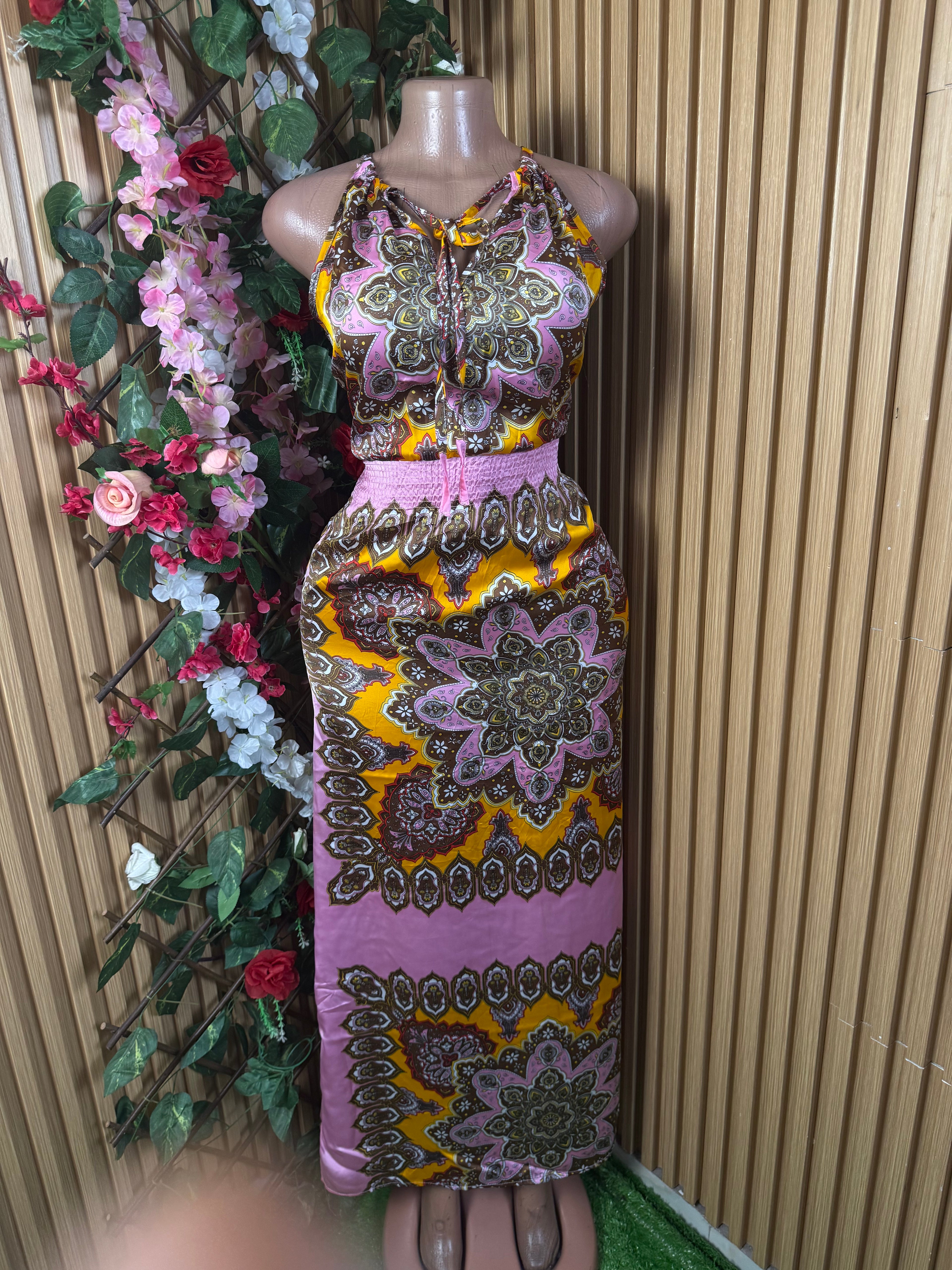 Robe moulante longue slim sans manches - Perluna Store
