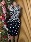 Robe droite élegante sans manches décolletéé - Perluna Store