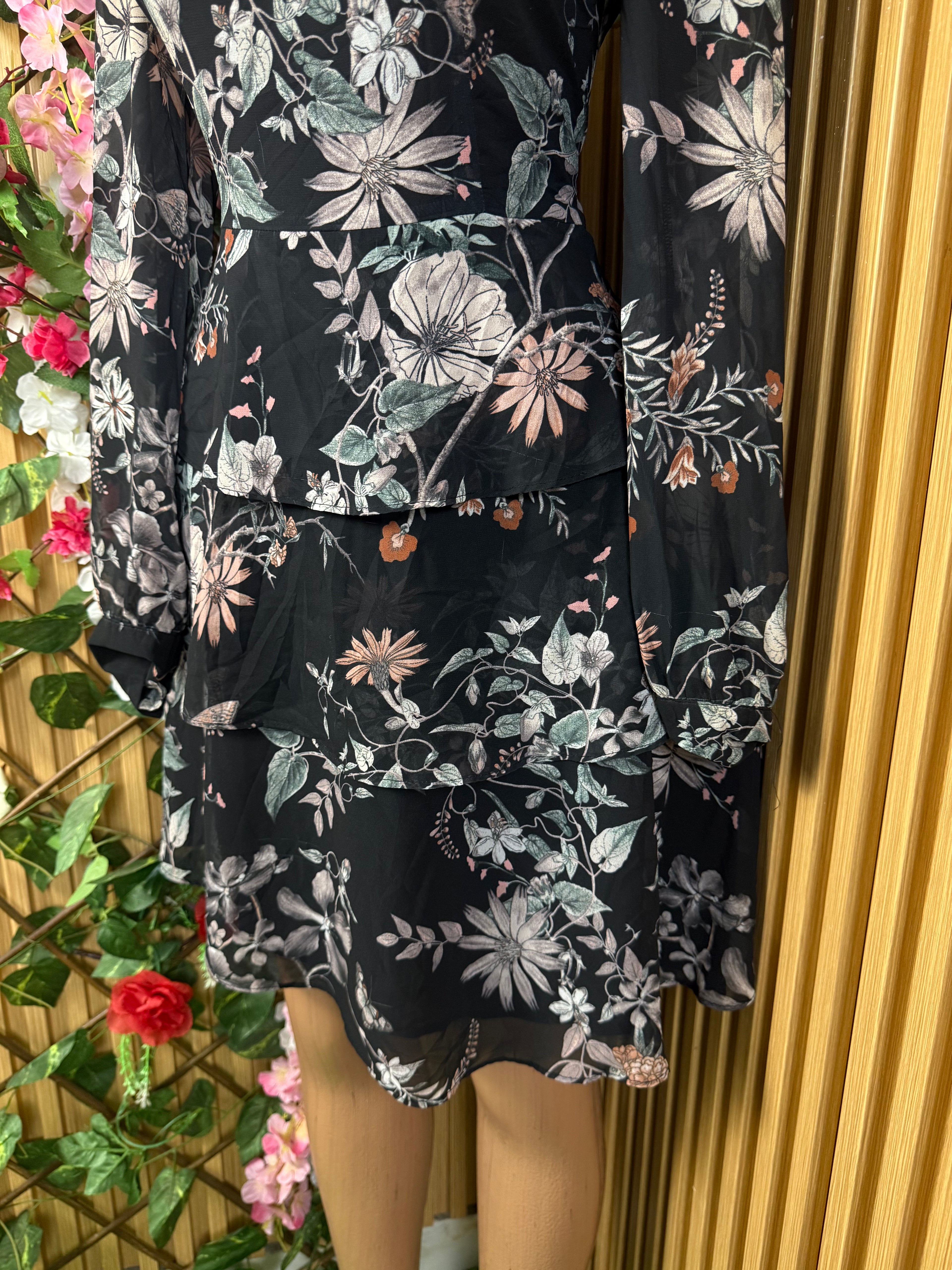 Robe droite élegante manches longues - Perluna Store