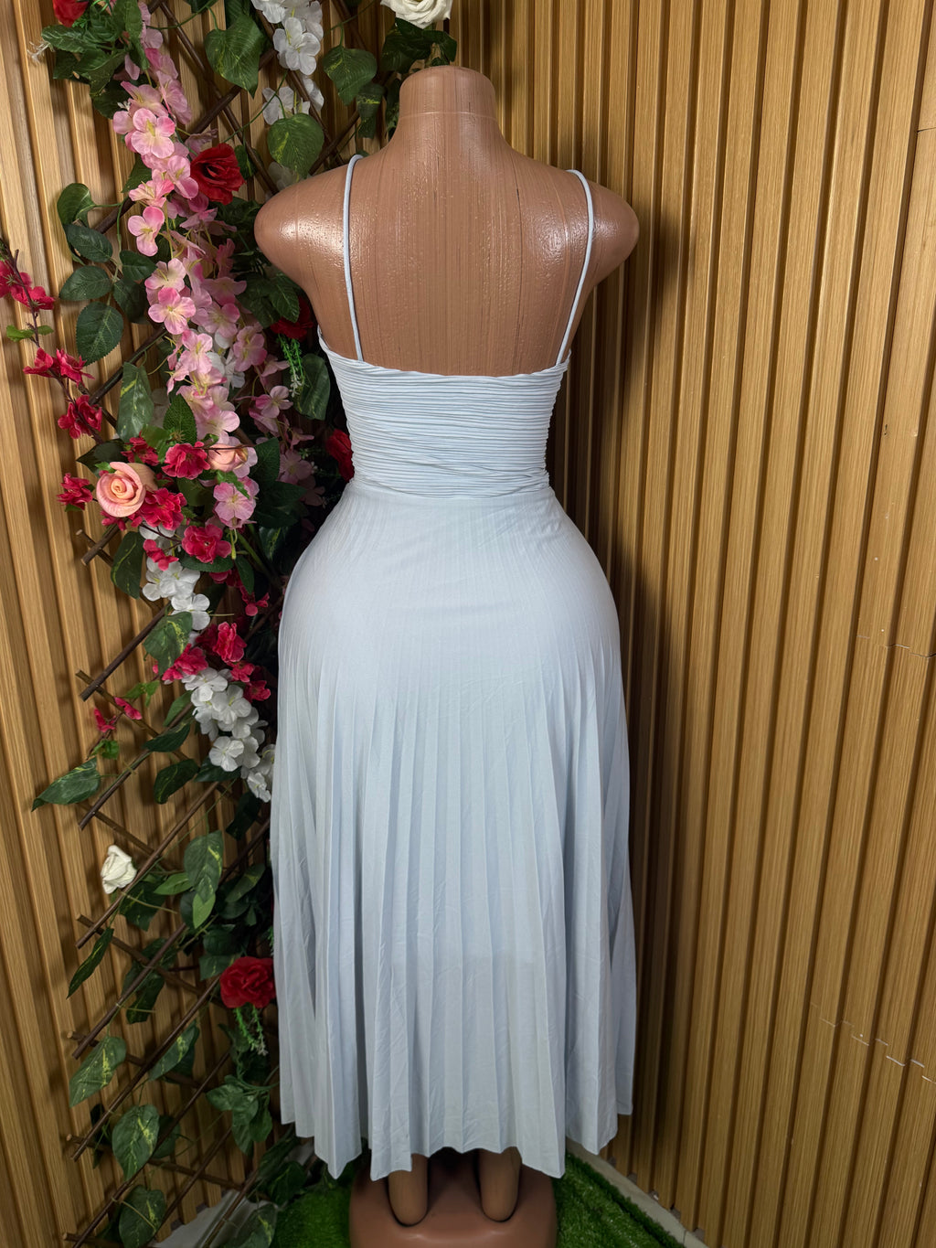 Robe évasée sans manches bustier dénudée - Perluna Store